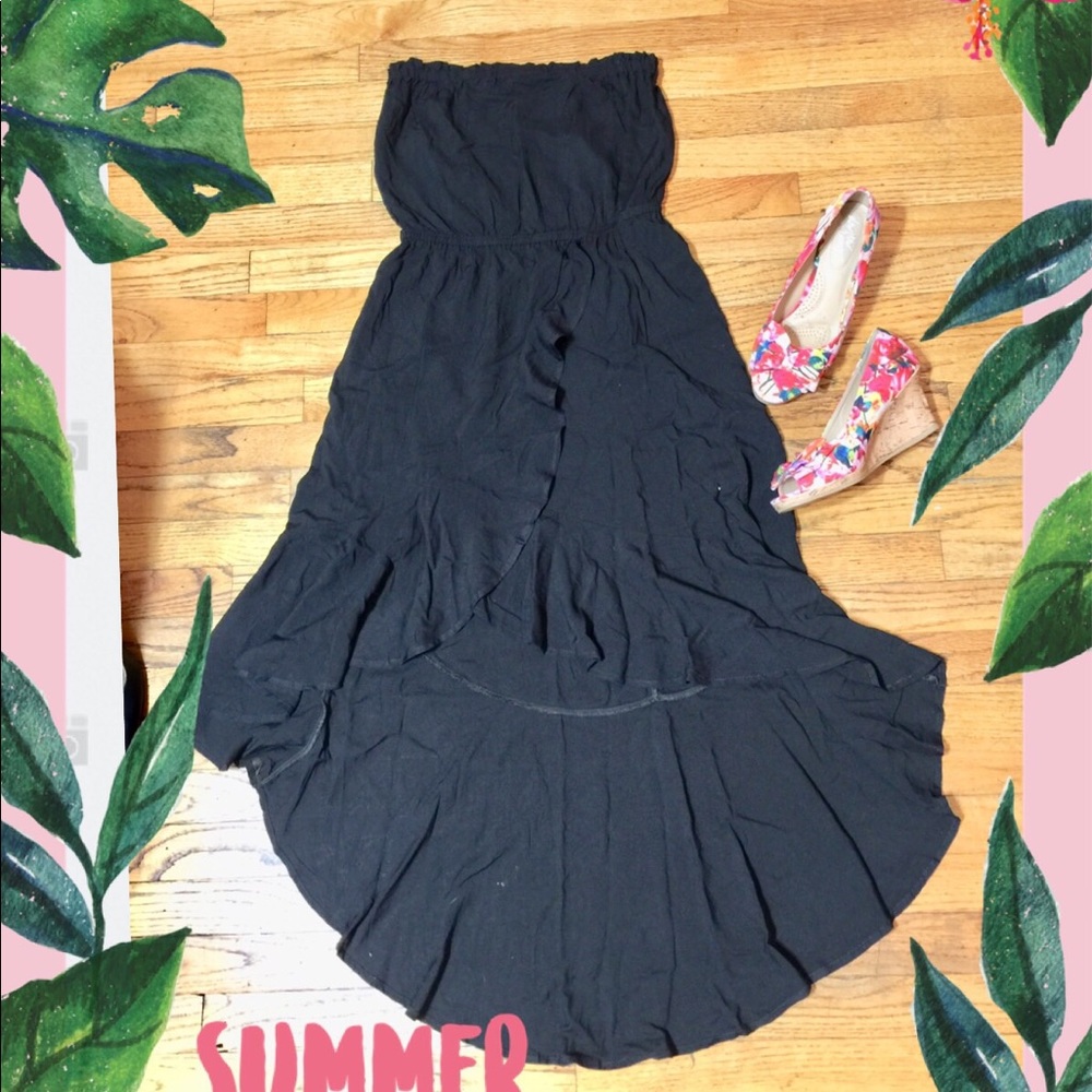N/A ❌❌❌STRAPLESS RUFFLES HI LO DRESS - SIZE SMALL...NEW❌❌